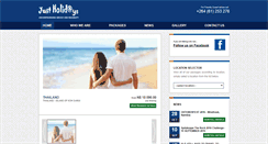 Desktop Screenshot of justholidays.com.na